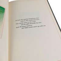 1982 Autographed A Cup of Christmas Tea Book, Tom Hegg, Warren Hanson Illustration, Signed Book, Holiday Story, Collectible Christmas Book
