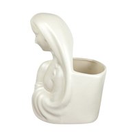 Vintage Haeger Pottery Madonna Planter, White Ceramic Planter, Religious Figurine, Mid-Century Modern Decor