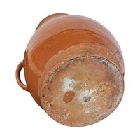 Vintage Handmade Brown Pottery Pitcher: Rustic Country Farmhouse Stoneware