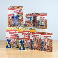 Vintage Cracker Jack Lot, Snack Containers, Bendable Toy, Refrigerator Magnets, Keychains, Collectible Toys, Nostalgic Gifts, Retro Novelty