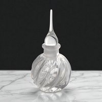 Vintage Swirled Glass Perfume Bottle: Vanity Decor, Collectible