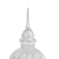 Vintage Swirled Glass Perfume Bottle: Vanity Decor, Collectible