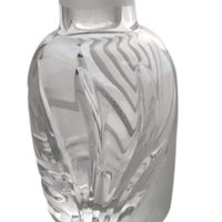 Vintage Lenox Windswept Perfume Bottle: Clear Glass Vanity Decor