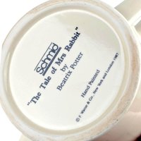 Vintage Beatrix Potter Mrs. Rabbit Ceramic Cup: 1987 Schmid Nursery Decor