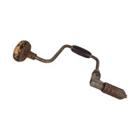 Vintage Ratcheting Hand Drill, Woodworking Tool, Collectible Tool, Man Cave Decor