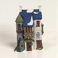 1988 Dept 56 Dickens Village The Wool Shop Building, Vintage Christmas Decor, Collectible Village Piece, Gift for Collector