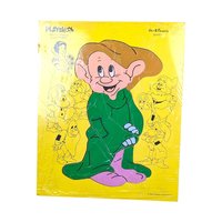 Vintage Children's Puzzle Lot, Garfield, Dopey, Wooden Jigsaw, 1970s-80s Toys, Collectible Puzzles, Gift for Kids, Nostalgic Decor
