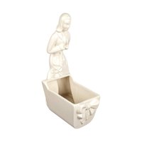 Vintage Royal Haeger Woman and Cradle Planter, White Ceramic Planter, Art Deco Planter, Mid-Century Modern Decor
