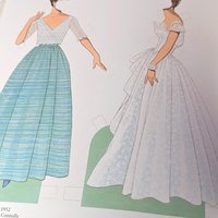 1985 Great Fashion Designs of the Fifties Paper Dolls, Tom Tierney, Complete Set, Vintage Paper Dolls, Gift for Collector