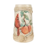 Vintage Ducks Unlimited Ceramic Stein, Cardinal and Peaches Design, Collectible Stein, Bird Lover Gift, Christmas Decor, Man Cave Decor