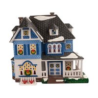 1996 Dept 56 Shingle Victorian House, Snow Village Collectible, Lighted Christmas Village Display, Holiday Home Decor Gift