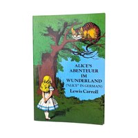 1974 German Alice in Wonderland Book: Bilingual Reader Gift