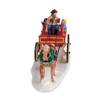 Vintage Dept 56 Buckboard Accessory, Snow Village Horse and Wagon Figurine, Holiday Village Display Piece, Collector Gift
