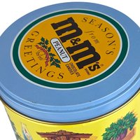 Vintage M&M's Christmas Tins, 1991 and 1994 Holiday Collectible Tins, Candy Storage, Gift for Collector, Kitchen Decor