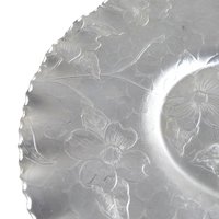 Vintage Aluminum Serving Tray & Plate Set, Hand Wrought Floral Design, Collectible Aluminumware, Gift for Vintage Lovers