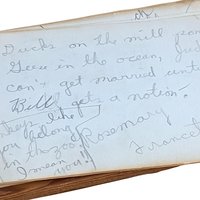 1948 High School Autograph Book | Wooden Cover | Vintage Memory Book | School Days Memorabilia