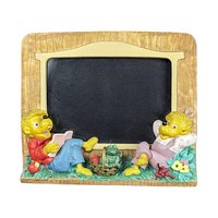 Vintage Berenstain Bears Books and Picture Frame Lot - 1960s Children's Literature - Bear Scouts, Vacation - Collectible Berenstain Bears