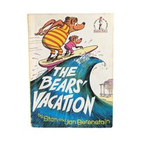 Vintage Berenstain Bears Books and Picture Frame Lot - 1960s Children's Literature - Bear Scouts, Vacation - Collectible Berenstain Bears