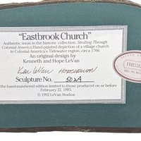 1992 Hawthorne Eastbrook Church | LeVan | Cottage Village Figure | Collectible Christmas Village | Vintage Holiday Decor