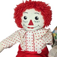 Vintage Handmade Raggedy Ann and Andy Dolls, 20 Inch Rag Dolls, Collectible Dolls, Soft Dolls, Children's Toys