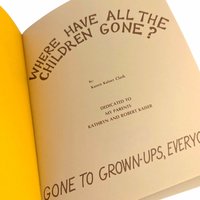 Vintage Children's Book: Where Have All the Children Gone? 1977 Softcover