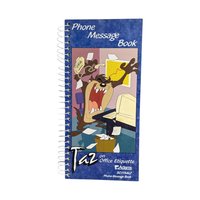 Vintage Looney Tunes Taz Phone Message Book, 1997, Unused, Collectible Cartoon Memorabilia, Gift for Taz Fan, Office Decor