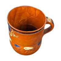 Handmade Pottery Mug: Rustic Southwestern Decor, 4 Inches Tall
