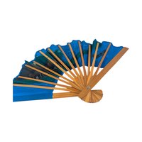 Vintage Asian Inspired Decorative Fans: Cloth, Wood & Plastic Wall Decor