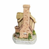 1993 David Winter Whileaway Cottage, Hand Made Village Figure, Collectible English Cottage Decor, Gift for Miniature Collectors, 4 inches