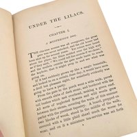 Antique "Under the Lilacs" Book by Louisa May Alcott - 1878 Collectible Classic