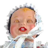 Vintage Blonde Baby Doll: 23" Moving Eyes, Crying Sound