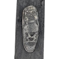 Celtic Monastic Stone Wall Plaque Pair: Pagan Fertility Symbol, 8"