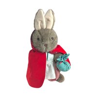 Vintage Mrs. Rabbit & Peter Rabbit Plush Set, 15 Inch Collectible Plush Toys, Classic Children's Literature Characters, Gift for Collectors