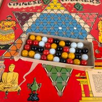 Vintage Whitman Chinese Checkers Game, Classic Board Game, Family Game Night, Strategy Game, Collectible Game, Missing One Marble