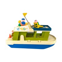 1970s Fisher-Price Happy Houseboat, Vintage Pull Toy, Boat Toy, Preschool Toy, Collectible Toy, Fisher-Price 985