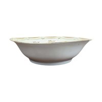 P.K. Silesia Porcelain Bowl | Floral Decor | Gold Trim | Serving Bowl | 9 3/4 Inch Wide