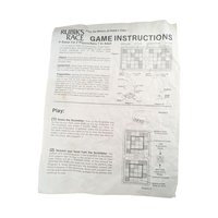 Vintage 1982 Rubik's Race Game: Ideal Toy Co. 2-Player Puzzle Challenge