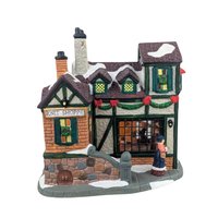 Vintage 1999 'Ball & Skein Knit Shoppe' House: Santa's Workshop Lighted Christmas Village