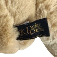 Vintage Polar Puff Jointed Teddy Bear: 18" Tan Plush Stuffed Animal