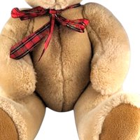 Vintage Polar Puff Jointed Teddy Bear: 18" Tan Plush Stuffed Animal