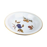 Vintage Royal Worcester Evesham Pie Baker: 10.5" English Porcelain Quiche Dish