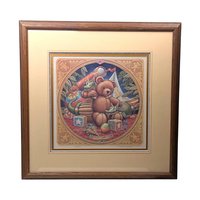 Signed Randal Spangler Framed Print: The Draglings Story, Teddy Bear Fantasy Art
