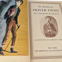 1939 Adventures of Oliver Twist by Charles Dickens, Heritage Illustrated Book, Vintage Literature, Collectible Book, Gift for Reader