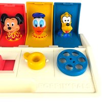 Vintage 1980 Disney Busy Poppin' Pals, Pop-Up Toy, Mickey Mouse, Donald Duck, Goofy, Preschool Toy, Collectible Toy
