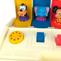 Vintage 1980 Disney Busy Poppin' Pals, Pop-Up Toy, Mickey Mouse, Donald Duck, Goofy, Preschool Toy, Collectible Toy