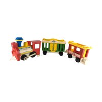 Vintage Fisher Price Little People Train, 3-Piece Train Set, 1973 Little People, Toy Train, Collectible Toy, Preschool Toy
