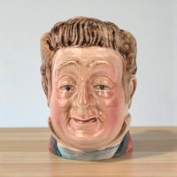 Vintage Beswick Mr. Pecksniff Toby Mug, Ceramic Character Jug, Dickens Collectible, Gift for Collector, 3.5 Inches