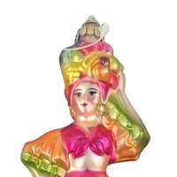 Vintage Little Dancer Flamenco Dancer Glass Ornament: Made in Germany