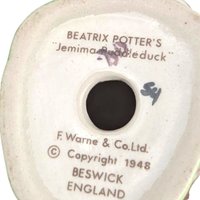 Vintage 1948 Beatrix Potter Jemima Puddleduck Porcelain Figurine Collectible