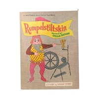 1968 Rumpelstiltskin Hardcover, Stella Nathan Retelling, Vintage Whitman Book, Illustrated Fairy Tale, Children's Story